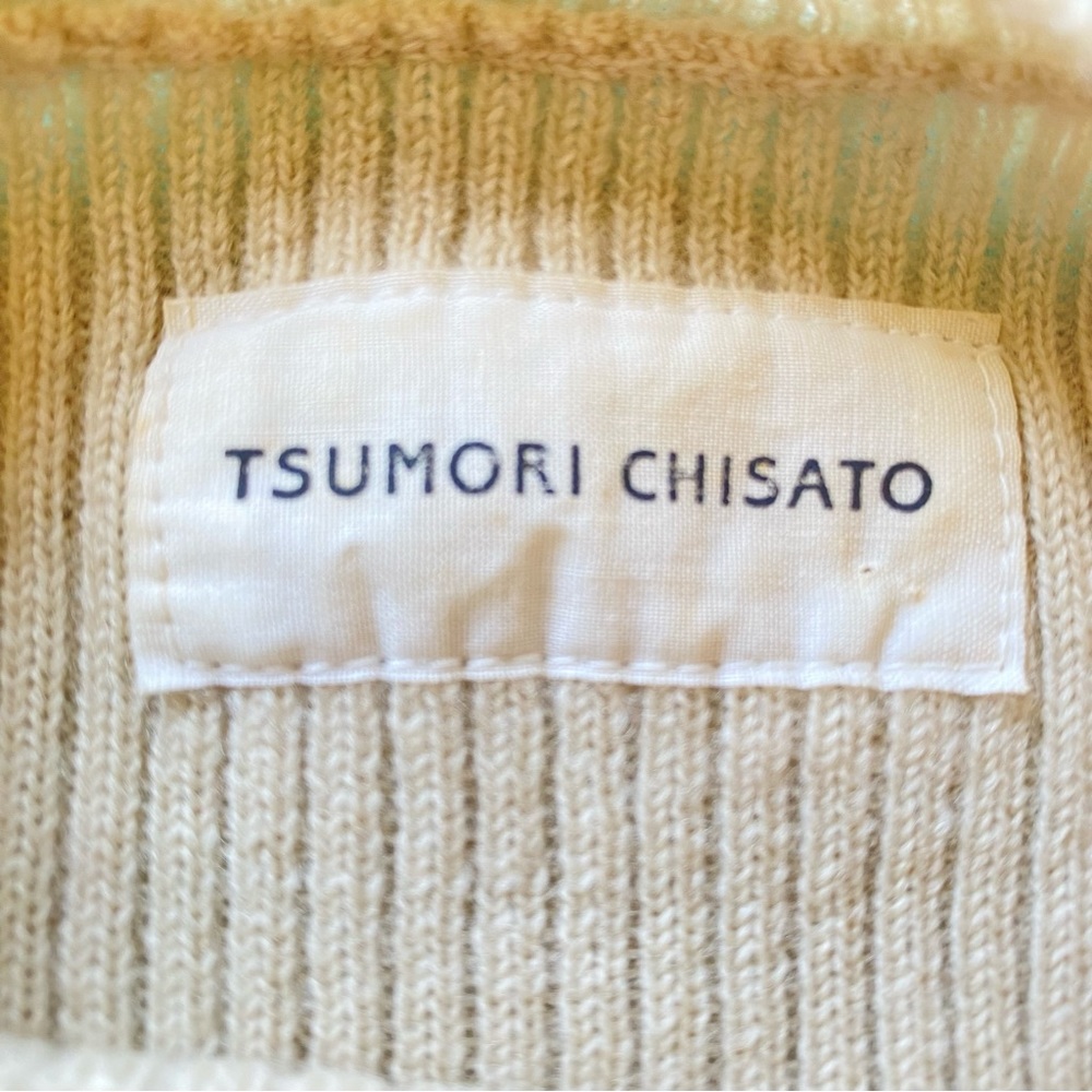 Tsumori Chisato 1/2 sleeve knit crewneck sweater -  100% wool - Picture 6 of 14